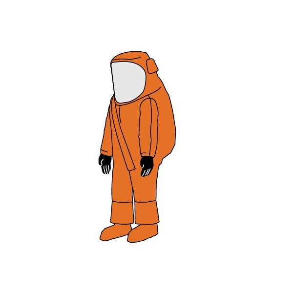 Zytron 500 Training Suit, Front Entry, Orange, 2X/3X